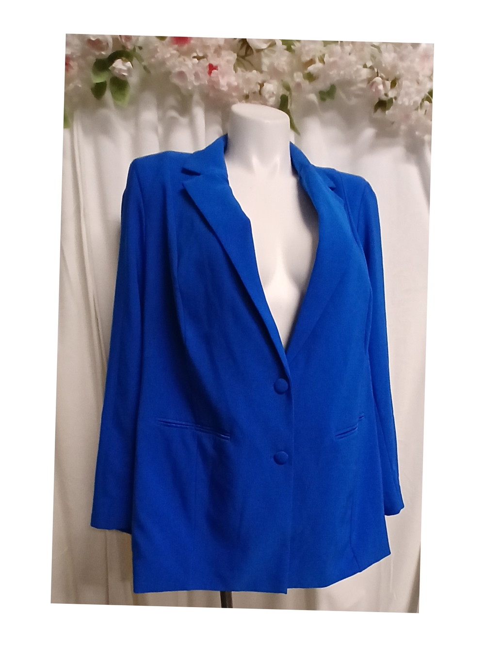 torrid Cobalt Blue Two-Button Blazer Size 4 RETAIL $99.90
